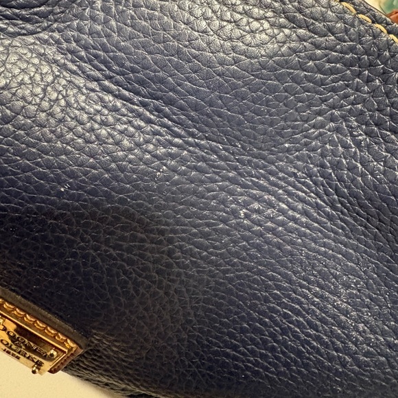 Dooney & Bourke Dark Blue and Brown Satchel preloved - Picture 9 of 15